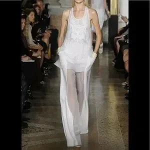 EMILIO PUCCI トレーナー　ホワイト Emilio Pucci White Quilted Leather Bow-Detailed High-Top